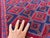 Textile Mushwani Red and Blue Andkhoy Hand-Knotted Wool Rug - 6'4" X 9'11" For Sale - Image 7 of 11