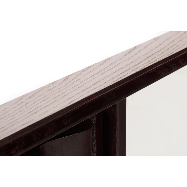 Wood Mid Century Modern Witco Styled Pulaski Oceanic Mirror in Walnut, USA, circa 1970's For Sale - Image 7 of 10