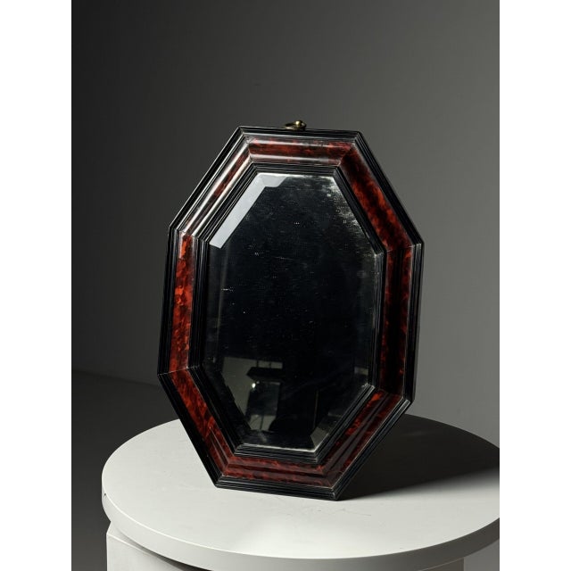 Faux Tortoise Mirror, 19th Century For Sale - Image 4 of 16