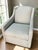 C. R. Laine Kendrick Swivel Chair 545-05sw in Thibaut Everly Spa Blue For Sale - Image 11 of 18