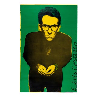 Elvis Costello Stiff Records UK Tour Poster by Barney Bubbles, 1977 For Sale