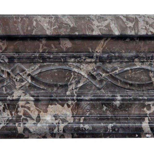 18th Century Louis XVI Fireplace Mantel in St Anne's Marble For Sale - Image 3 of 6