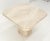 Angelo Mangiarotti Polished 27x27" Travertine Square Top Single Pedestal Side End Lamp Table Mint For Sale - Image 4 of 16