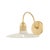 Mitzi Mitzi Leanna 10 in. 1 Light Wall Sconce in Aged Brass and Soft Cream Finish For Sale - Image 4 of 4