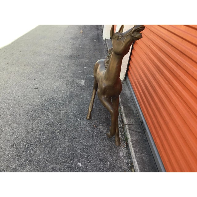 Vintage Bronze Horse Statue For Sale - Image 4 of 10