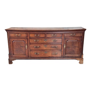 George III 18th Century Oak Dresser Base For Sale