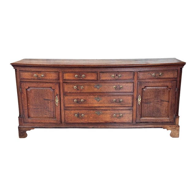 George III 18th Century Oak Dresser Base For Sale