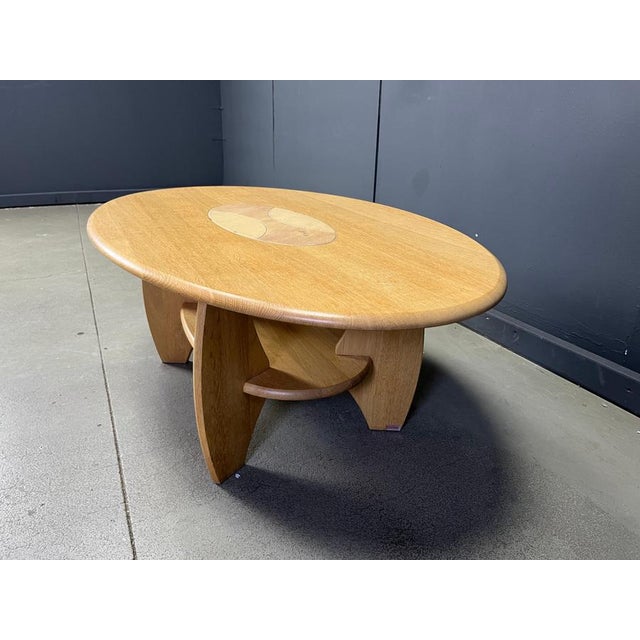 Vintage Oval Beech Coffee Table, 1980s For Sale - Image 13 of 14