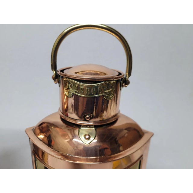 English Port and Starboard Ships Lanterns For Sale - Image 10 of 12