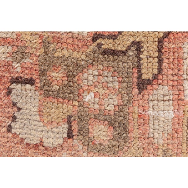 Antique Turkish Oushak Rug For Sale - Image 11 of 13