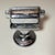 Rare Vintage Industrial Hoegger Inc. Wall-Mounted Chrome Ashtray Weehawken Nj For Sale - Image 11 of 14