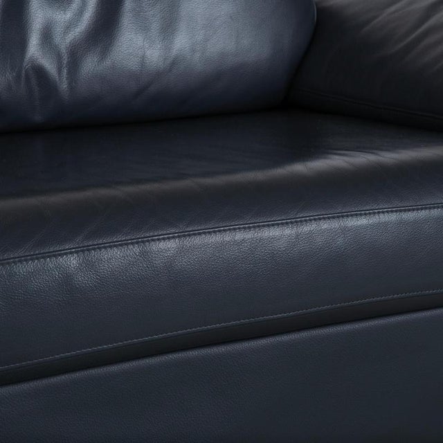 Model 3300 3-Seater Sofa in Black Leather from Rolf Benz For Sale - Image 5 of 12