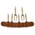 #3679 Corn Cob Skewers Forks with Leather Holder attributed to Carl Auböck, Vienna, Austria, 1930s, Set of 7 For Sale - Image 10 of 10