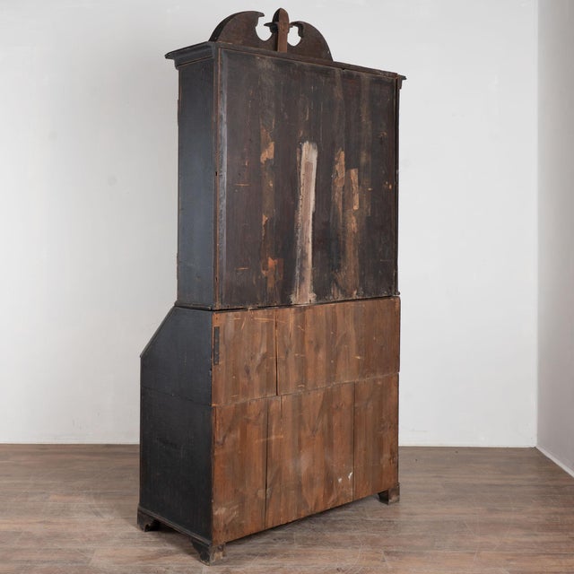 Early 19th Century Tall Swedish Black Secretary Bureau For Sale - Image 14 of 14