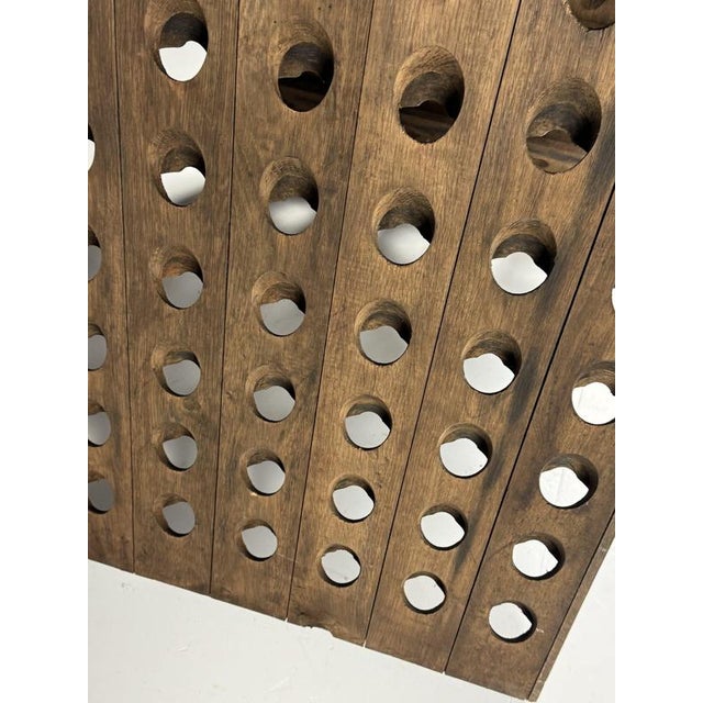 Oak Champagne Wine Rack Pupitre For Sale - Image 4 of 15