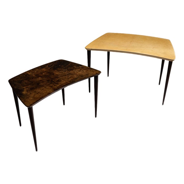 Set of Coffee Tables by Aldo Tura, Italy, 1960s For Sale