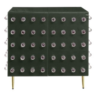 Green Bathroom Cabinet in Murano Glass from Justfurnituress SRL For Sale