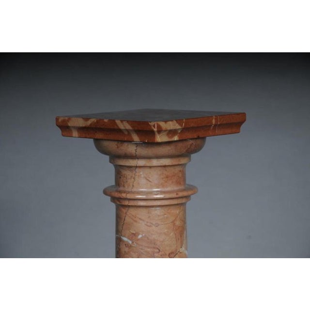 Marble Column in Red Onyx For Sale - Image 9 of 12