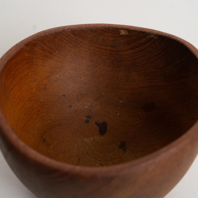 1950s Modern Scandinavian Wooden Center Vase, 1950s For Sale - Image 5 of 16