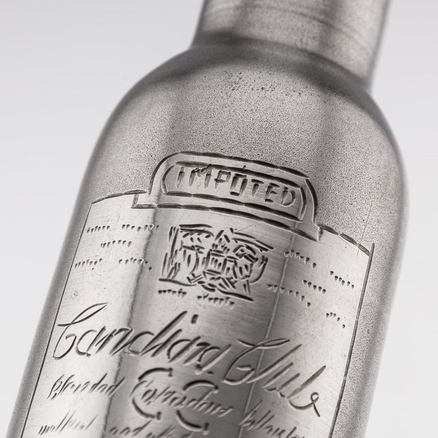 Novelty Silver Miniature Canadian Club Whisky Bottle For Sale - Image 9 of 15