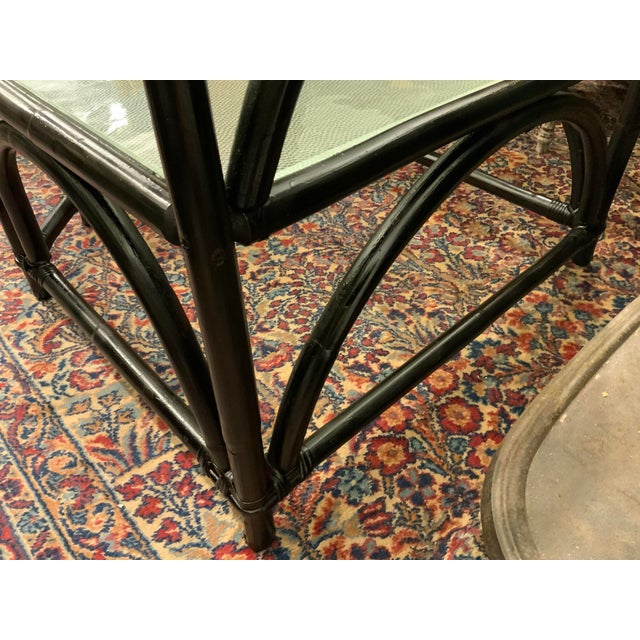 MidCentury Modern Two Tier Glass Top Corner Table Chairish