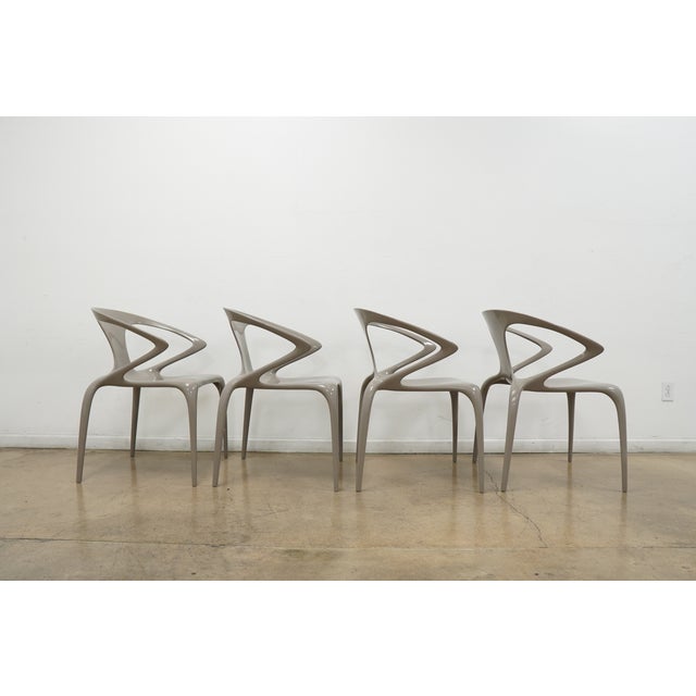 Textile Roche Bobois Ava Dining Chairs (Set of 8) For Sale - Image 7 of 16