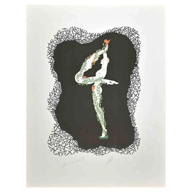 Erté, Le 4, Lithograph, 1968 For Sale