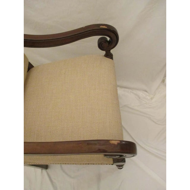 Upholstered Side Chair With Nailhead Trim For Sale - Image 4 of 6