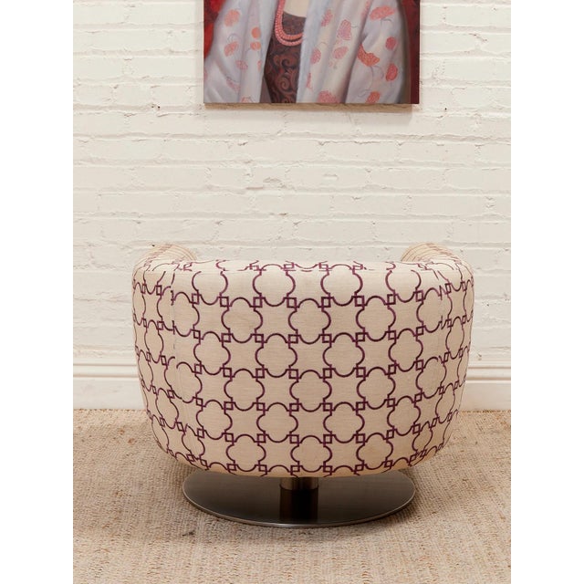 Vintage Geometric Club Chair For Sale In Los Angeles - Image 6 of 6