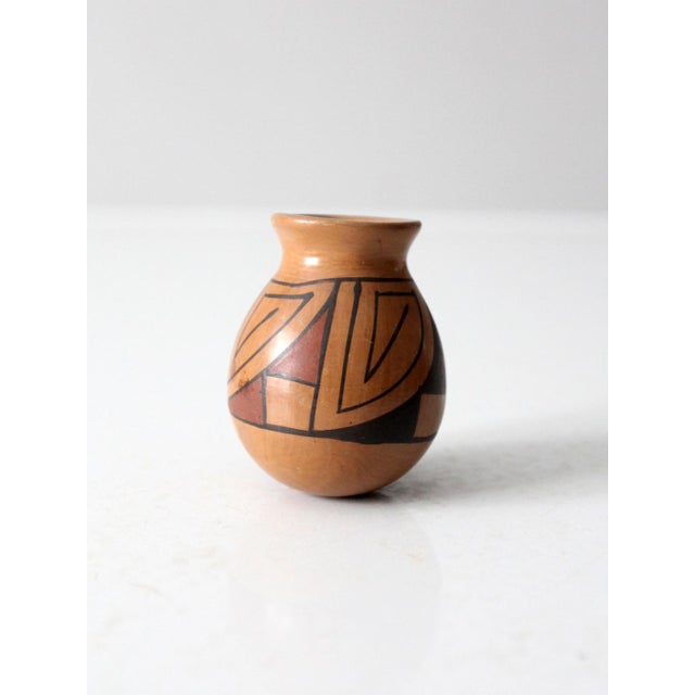 Vintage Southwestern Pottery Mini Vase For Sale - Image 6 of 9