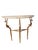 Elegant 1950s Italian brass console table with Carrara marble top
