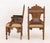 Pair of Moroccan Inlaid Walnut Armchairs For Sale - Image 9 of 12