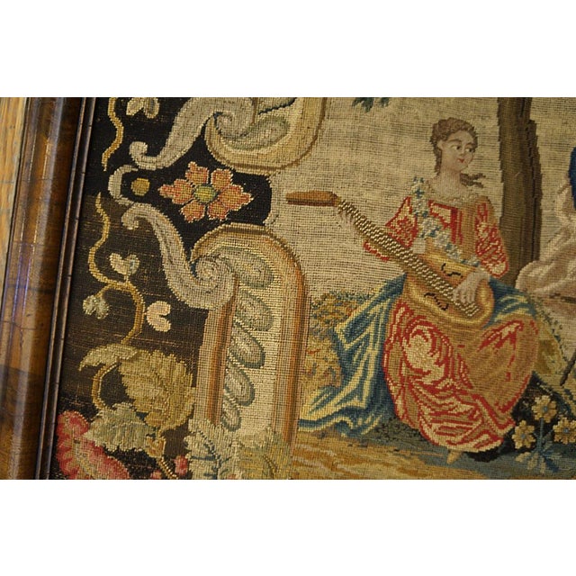 Bronze A Fine Pair of Mid-18th Century English Petit-Point Fireplace Screen For Sale - Image 8 of 12