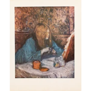 1952 After Toulouse-Lautrec "Woman at Her Toilette", Full-Color Print