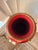 Hand-Painted Red Chinoiserie Style Vase With Birds & Pomegranate Motif For Sale - Image 4 of 8