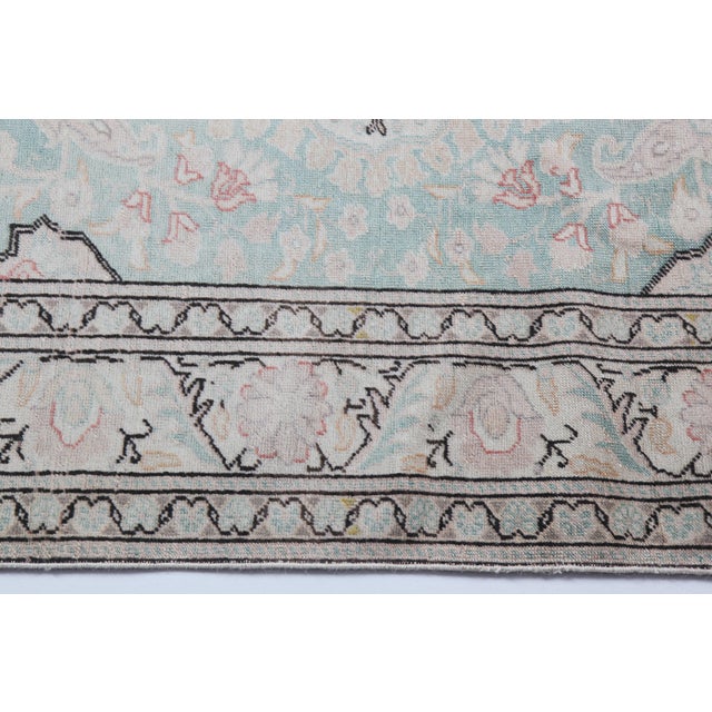 Textile 1960 Handmade Double Knotted Turkish Floor Rug -4' 9'' X 6' 10'' For Sale - Image 7 of 15