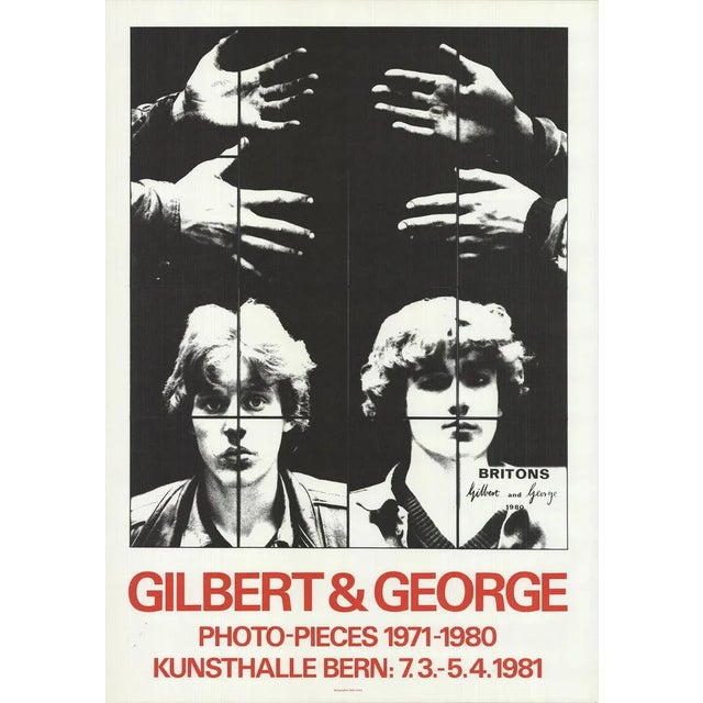 Contemporary 1981 Gilbert & George 'Photo-Pieces 1971-1980' Black,Red Germany Offset Lithograph For Sale - Image 3 of 3