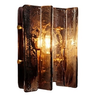 Vintage Italian Murano Glass Wall Lamp, 1970s For Sale