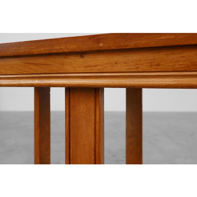 Belgian Art Deco Side Table with Geometric Top, 1920 For Sale - Image 9 of 12