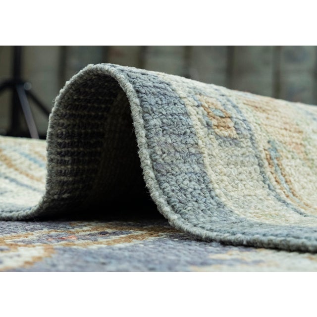 Textile Turkish Oushak Runner Rug 2'8" x 12'1" #17286 For Sale - Image 7 of 8