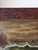 19th Century Dramatic Seascape Painting in Antique Arts & Crafts Pyrography Frame For Sale - Image 11 of 18