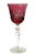 Late 20th Century Nachtmann Nierstein Cranberry Red Cut Crystal Decanter 7 Wine Goblets - 8 pcs For Sale - Image 4 of 9