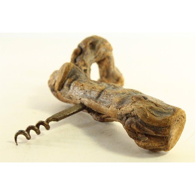 Wood 1960's Grapevine Corkscrew From Reine Pedauque Vineyard in Beaune, France For Sale - Image 7 of 12