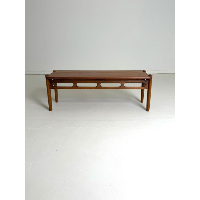 William Watting Teak & Oak Bench / Side Table – 1960s A stylish and versatile piece of Danish design by William Watting,...