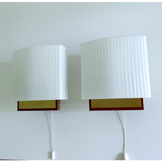 Vintage Danish Glass Sconces, 1960s, Set of 2 For Sale - Image 15 of 18