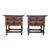 20th Century Spanish Nightstands With Two Drawers and Iron Hardware For Sale