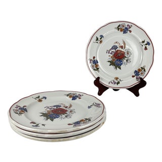 Vintage Agreste Dinner Plates from Sarreguemines, 1980s, Set of 4 For Sale