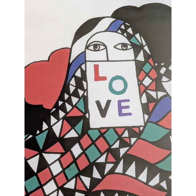 Yves Saint Laurent, Love I, Color Screen Print, 1971 For Sale - Image 3 of 5