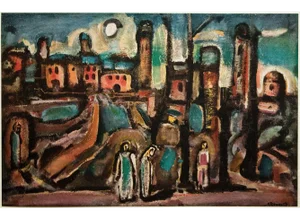 1950s After Georges Rouault, First Edition Period Lithograph "The Humane Landscape"