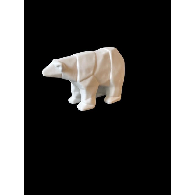 Figurative Mid 20th Century Cubist Ceramic Polar Bear Sculpture For Sale - Image 3 of 9